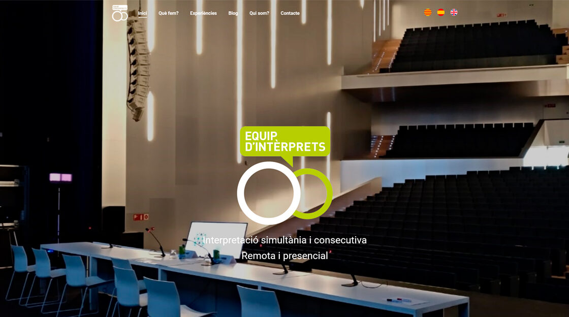 Equip d’interprets: Estrena página web