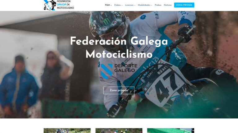 Web Federación Galega de Motociclismo