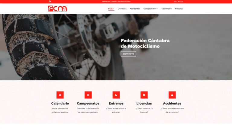 Web Federación Cántabra de Motociclismo
